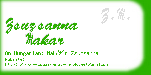 zsuzsanna makar business card